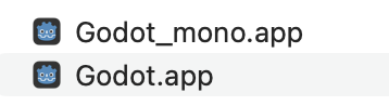 Godot Mac版ダウンロードファイル